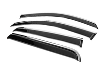 Toyota Hilux 2006-2015 Deflektory szyb z chromowaną listwą Niken Luxury (2011-2015, 4 szt.) zdjęcia 2