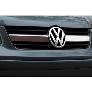 Nakładki na środkową część grilla (2 szt, stal nierdzewna) Volkswagen T5 Transporter 2003-2010 zdjęcia 1