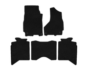Dodge RAM (DS/DJ/D2) 2009–2024 Dywaniki welurowe Deluxe (2013+, 5-osobowy, czarny) zdjęcia 1
