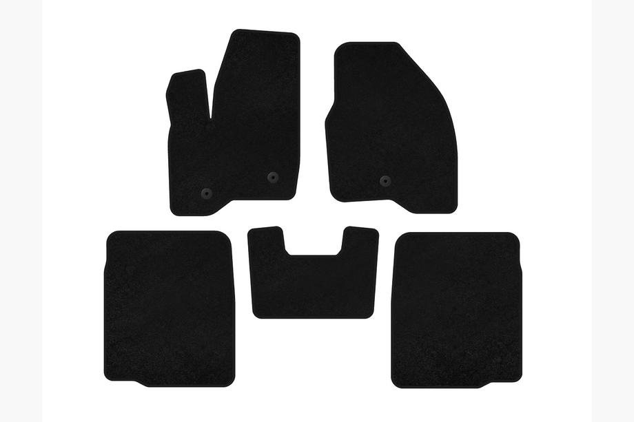 Ford Explorer 2011-2019 Dywaniki welurowe Deluxe (2 rzędy, 2011-2015, czarne) Image