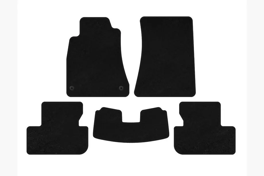 Lexus IS 2005-2013 Dywaniki welurowe Deluxe (SD, 2WD, czarne) Image
