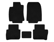 Nissan Tiida 2011-2014 Dywaniki welurowe Deluxe (HB, Czarny) zdjęcia 1