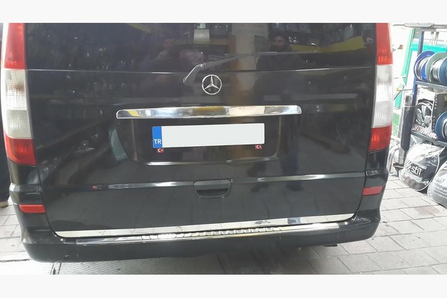 Mercedes Viano 2004-2014 Listwa Pokrywy Bagaznika Stal Nierdzewna Zdjęcia 3