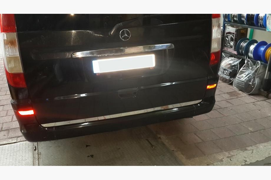 Mercedes Viano 2004-2014 Listwa Pokrywy Bagaznika Stal Nierdzewna Zdjęcia 5
