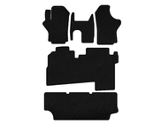Hyundai H200, H1, Starex 1998-2007 Dywaniki welurowe Deluxe (2004-2007, 3 rzędy, 8-osobowy, czarne) zdjęcia 1