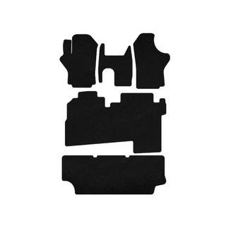 Dywaniki welurowe Deluxe (2004-2007, 3 rzędy, 8-osobowy, czarne) Hyundai H200, H1, Starex 1998-2007 zdjęcia 1