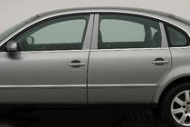 Volkswagen Passat B5 1997-2005 Listwy Słupków Drzwi ze Stali Nierdzewnej (6 szt.) zdjęcia 1