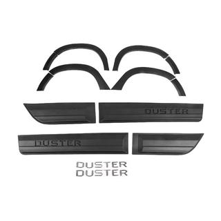 Nakładki na nadkola z listwami (12 szt., czarne ABS) Dacia Duster 2018-2024 zdjęcia 1
