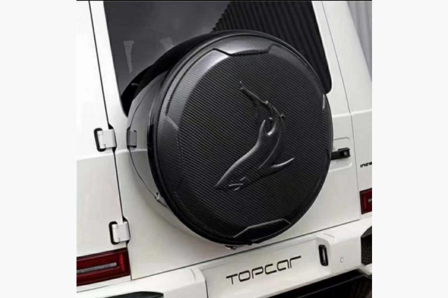 Mercedes G class W463 1990-2018 Pokrywa koła zapasowego Topcar-Style (Carbon) Image