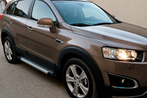 Opel Antara 2006-2017 Progi boczne Allmond Grey (2 szt., aluminium) 2016-2018 zdjęcia 1