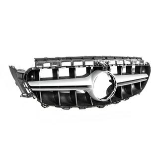 Atrapa przednia w stylu E63 AMG Silver (do Avantgarde/AMG-Line/E43 AMG/E53 AMG 2016-2019) Mercedes E-сlass W213 2016-2023 zdjęcia 3