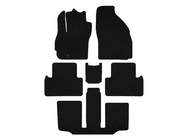 Mazda 5 2005-2009 Dywaniki welurowe Premium (3 rzędy, 7-osobowy, Czarny) zdjęcia 1