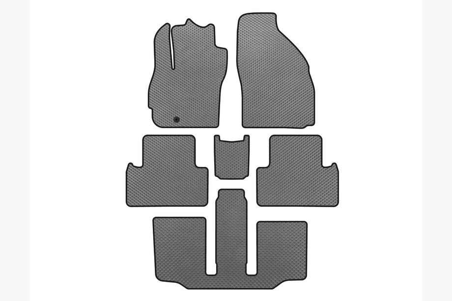 Mazda 5 2005-2009 Dywaniki EVA (3 Rzędy, 7-osobowy, Szary) Image