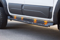 Volkswagen Amarok 2022- Progi boczne Dakar V1 z LED (2 szt, metal) zdjęcia 1