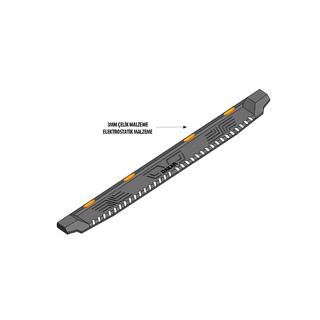 Progi boczne Dakar V1 z LED (2 szt, metal) zdjęcia 3