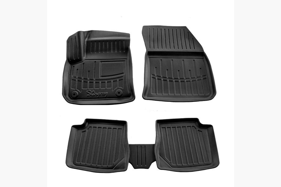 Peugeot 2008 2019- Dywaniki gumowe Stingray 3D (Electro, 5 szt) Image