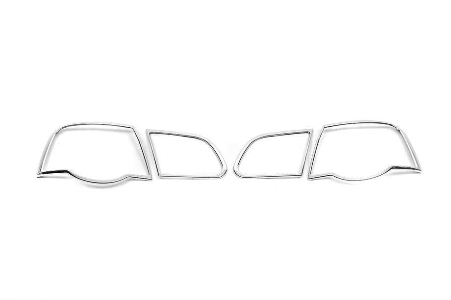 Volkswagen Passat B6 2006-2012 Chromowane nakładki na tylne lampy (2 szt., plastik) Image