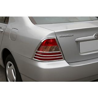 Chromowane Nakladki na Tylne Lampy (2002-2004, 2 szt, plastik) Toyota Corolla 2002-2007 zdjęcia 1