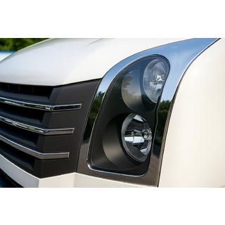 Nakładki na reflektory (2 szt., Stal nierdzewna) Volkswagen Crafter 2006-2016 zdjęcia 4