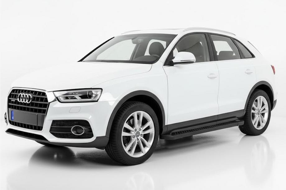 Audi Q3 2011-2019 Progi Boczné Allmond Black (2 szt., Aluminium) Image