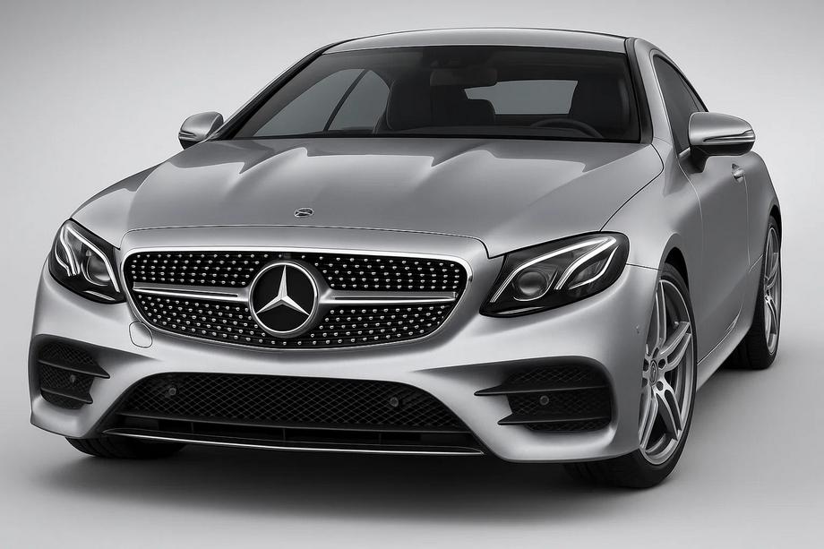 Mercedes E-class coupe C238 2016-2024 Atrapa Chłodnicy Diamond Silver (do Avantgarde/AMG-Line/E43 AMG/E53 AMG 2016-2020) Image
