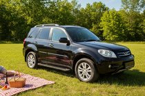 Chery Tiggo 1 2005-2016 Progi Boczné Allmond Black (2 szt., Aluminium) zdjęcia 1