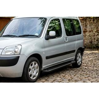 Progi Boczné Allmond Black (2 szt., Aluminium) Peugeot Partner 1996-2008 zdjęcia 1