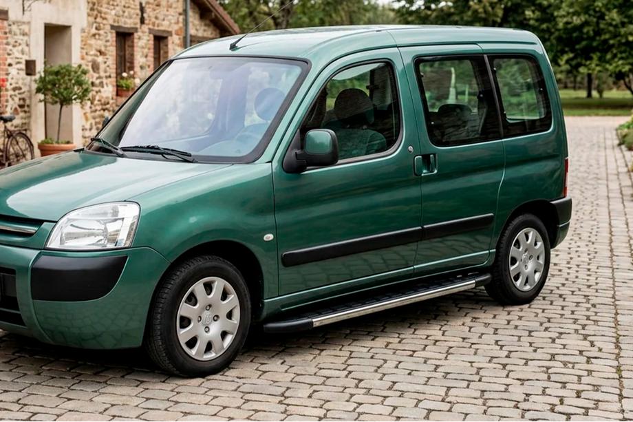 Peugeot Partner 1996-2008 Progi Boczné Duru (2 szt., Aluminium) Image