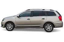 Renault Logan MCV 2013-2022 Listwy ozdobne okien nierdzewne (4 szt) zdjęcia 1