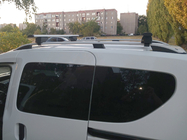 Dacia Dokker 2013-2022 Bagażnik poprzeczki na standardowe relingi zamykany na klucz Wizard V1 (2 szt.) 115 cm, Szary zdjęcia 2