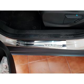 Nakładki progowe OmsaLine (4 szt, stal nierdzewna) Ford Courier 2014-2023 zdjęcia 4