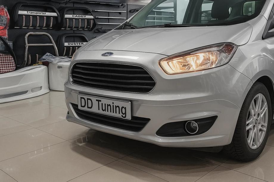 Ford Courier 2014-2023 Nakładki na światła przeciwmgielne (2014-2018, 2 szt, stal nierdzewna) Image