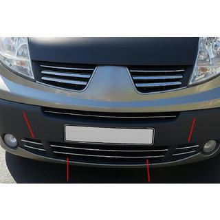 Nakładki na dolną kratkę (6 szt., stal nierdzewna)