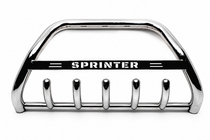Mercedes Sprinter W906 2006–2018 Pałąk Przedni WT003 (Stal Nierdzewna) 60mm, z napisem zdjęcia 2
