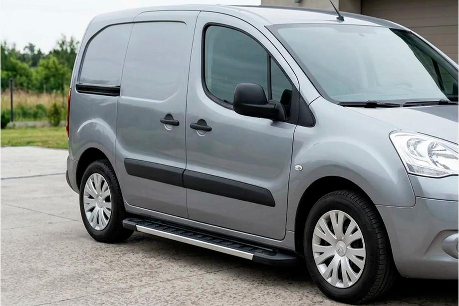 Peugeot Partner Tepee 2008-2018 Progi Boczné RedLine V1 (2 szt., Aluminium) Image