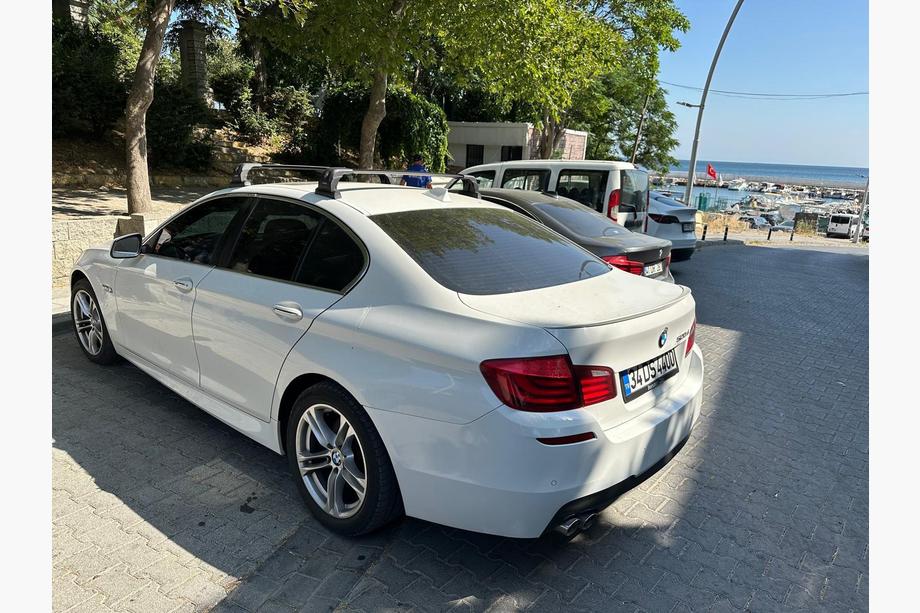 BMW 5 Series F10/F11 2010–2016 Bagażnik dachowy (belki poprzeczne) na fabryczne punkty montażowe Ecem V3 (2 szt.) Czarny, 110 cm Zdjęcia 7
