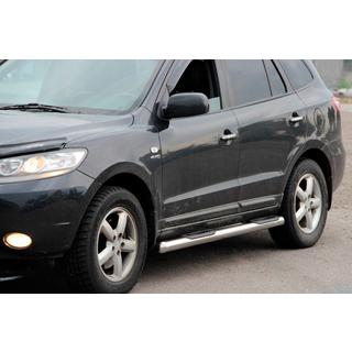 Rury Boczné B3 (2 szt., Stal Nierdzewna) Hyundai Santa Fe 2 2006-2012