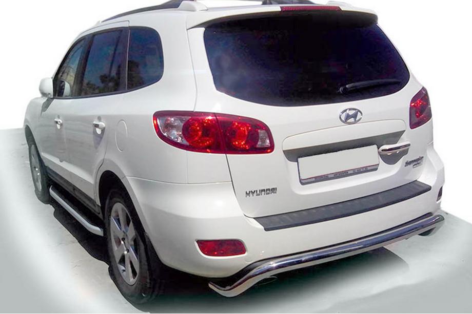 Hyundai Santa Fe 2 2006-2012 Tylna Belka AK007 (Stal Nierdzewna) Image