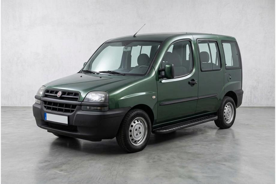 Fiat Doblo I 2001-2005 Progi Boczné Bosphorus Black (2 szt., Aluminium) Image