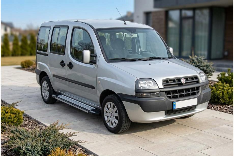 Fiat Doblo I 2001-2005 Progi Boczné Rainbow (2 szt., Aluminium) Image