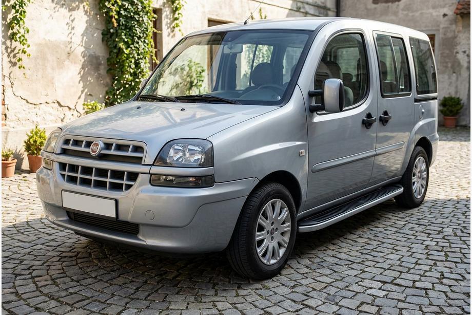 Fiat Doblo I 2005-2010 Progi Boczné Tayga (2 szt., Aluminium) Image