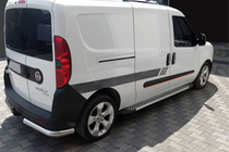 Fiat Doblo II 2010-2022 Progi Boczne Line (2 szt., Aluminium) zdjęcia 1