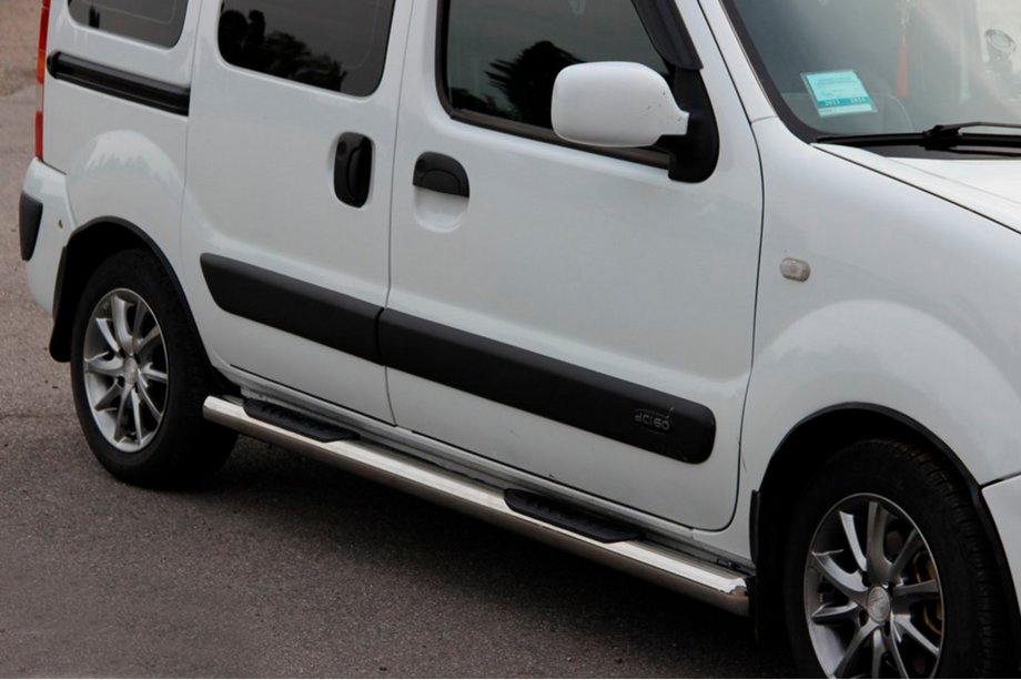 Renault Kangoo 1998-2008 Rury Boczne (2 szt., Stal Nierdzewna) Image