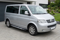 Volkswagen T5 Transporter 2003-2010 Progi Boczné Sunrise (2 szt., Aluminium) zdjęcia 1