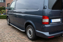 Volkswagen T5 Transporter 2003-2010 Progi Boczne Tayga Grey (2 szt., Aluminium) Tylko do krótkiego rozstawu osi zdjęcia 1