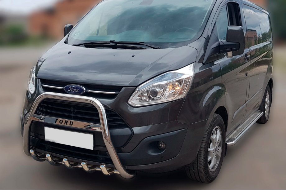 Ford Custom 2013-2022 Grill Guard WT006 F1-56 (Stal Nierdzewna) Image
