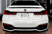 BMW 7 Series G11/G12 2015-2022 Spoiler P-Style (Czarny Połysk) zdjęcia 2
