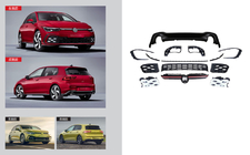 Volkswagen Golf 8 2019- Zestaw Body Kit GTI (Do R-Line) zdjęcia 1