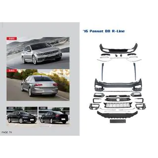 Kompletny Zestaw Body Kit R-Line (Dla 2015-2020)