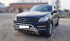 Mercedes GLE/ML class W166 2011-2018 Pałąk Przedni WT003 (Stal Nierdzewna) zdjęcia 2